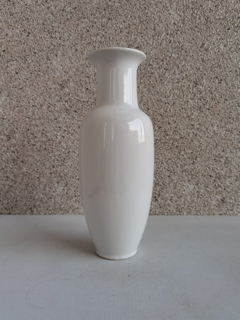 古玩陶瓷白釉盤口瓶拍賣，當(dāng)前價(jià)格220元