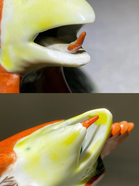 古玩陶瓷清代中晚期素三彩大號雞形瓷塑蓋盒清代素三彩瓷塑拍賣，當(dāng)前價(jià)格4500元