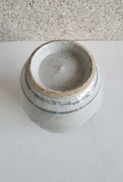 古玩陶瓷青花花卉紋福字罐拍賣，當前價格680元