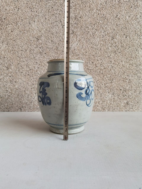 古玩陶瓷青花花卉紋福字罐拍賣，當前價格680元