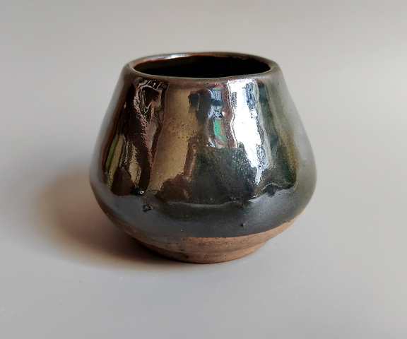 古玩陶瓷明末清初·黑釉雞心水盂拍賣,當前價格1200元