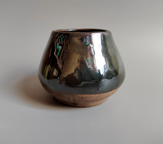 古玩陶瓷明末清初·黑釉雞心水盂拍賣,當前價格1200元