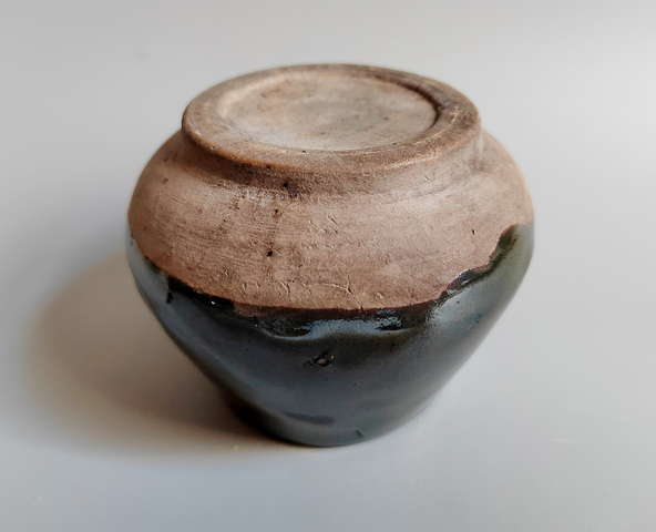 古玩陶瓷明末清初·黑釉雞心水盂拍賣,當前價格1200元