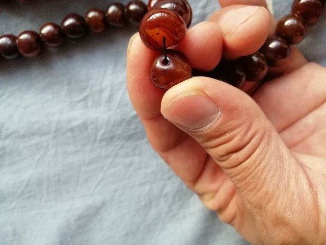 古玩玉器清代紅瑪瑙珠串拍賣,當前價格16786元