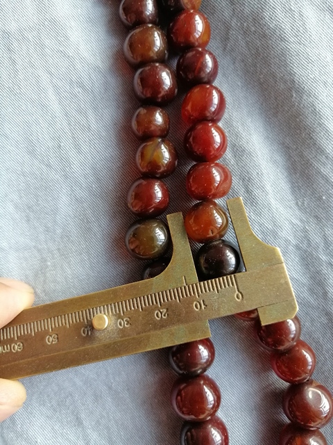 古玩玉器清代紅瑪瑙珠串拍賣,當前價格16786元
