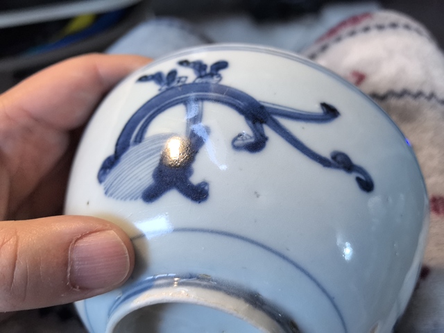 古玩陶瓷明晚期青花螭龍碗拍賣,當前價格2000元