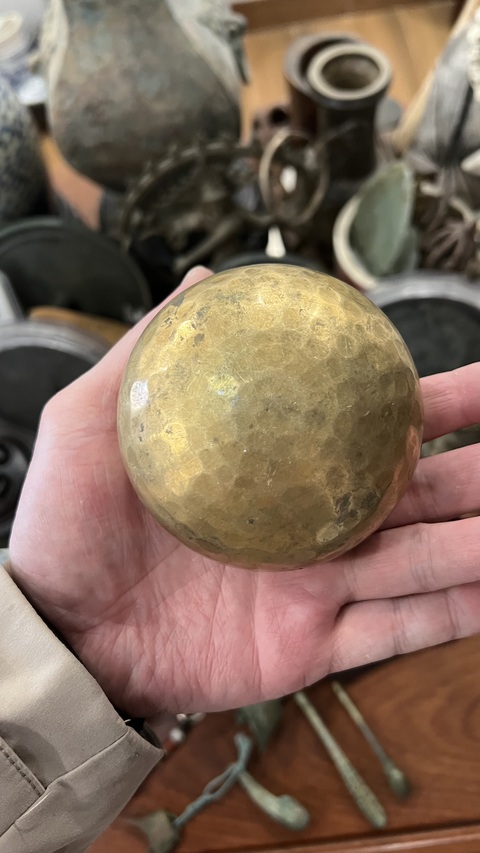 古玩雜項清末銅缽拍賣，當前價格199元