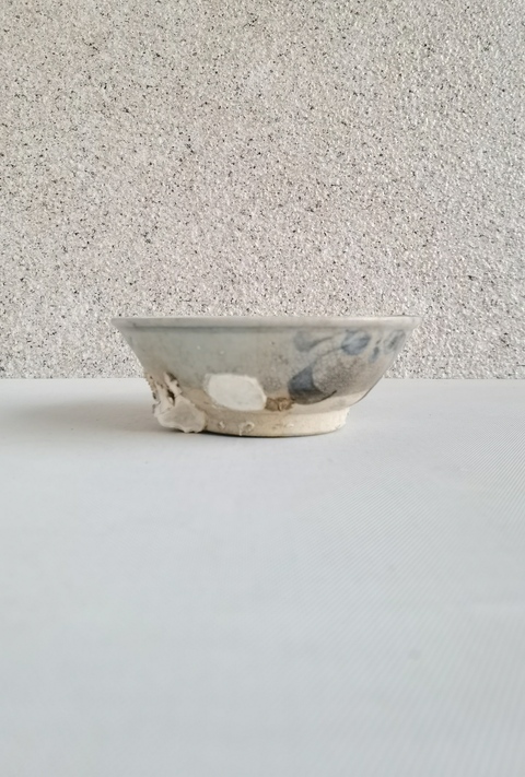 古玩陶瓷青花花卉紋茶碗拍賣,當(dāng)前價(jià)格350元