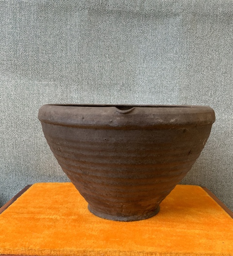 古玩陶瓷醬釉茶碾缽拍賣，當前價格699元