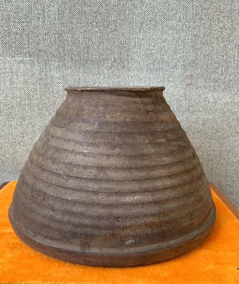 古玩陶瓷醬釉茶碾缽拍賣，當前價格699元