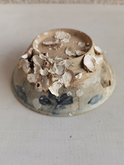 古玩陶瓷青花花卉紋茶碗拍賣,當(dāng)前價(jià)格350元