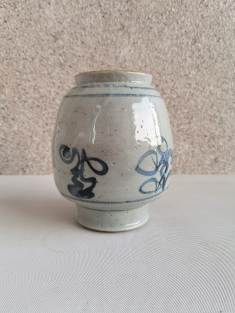古玩陶瓷青花花卉紋福字罐拍賣，當前價格680元
