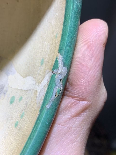 古玩陶瓷清代綠釉三足香爐拍賣，當前價格688元