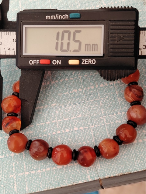 古玩玉器清代紅瑪瑙珠串拍賣,當前價格450元
