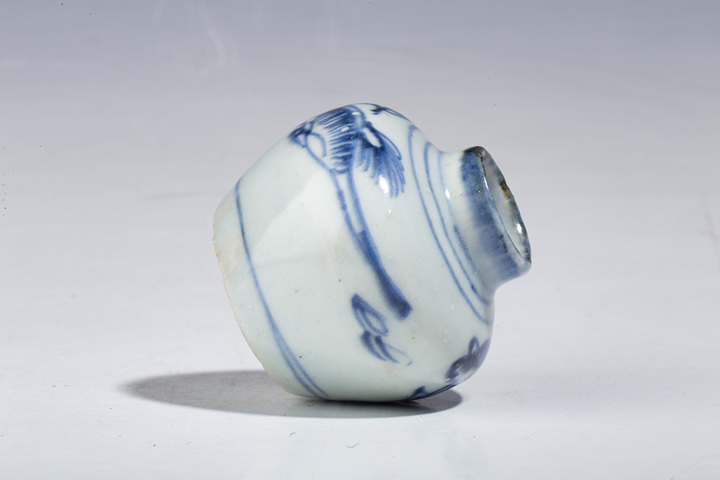 古玩陶瓷明晚·青花麒麟飛馬紋水盂拍賣,當前價格3800元