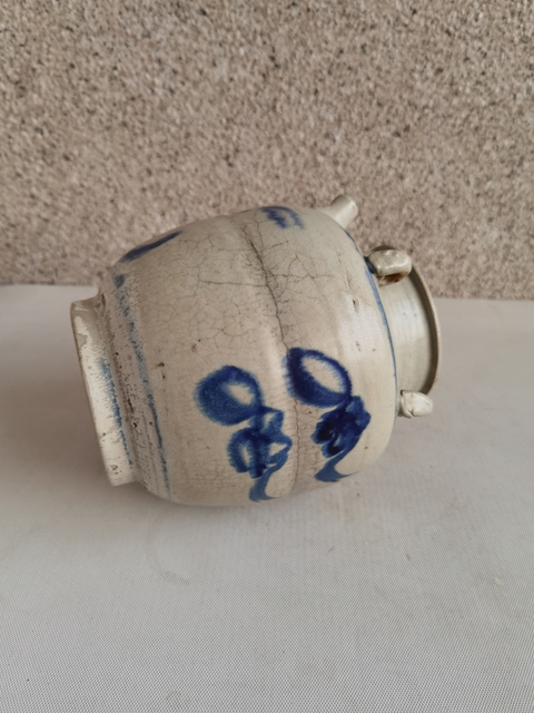 古玩陶瓷青花壽字四系壺拍賣,當前價格480元