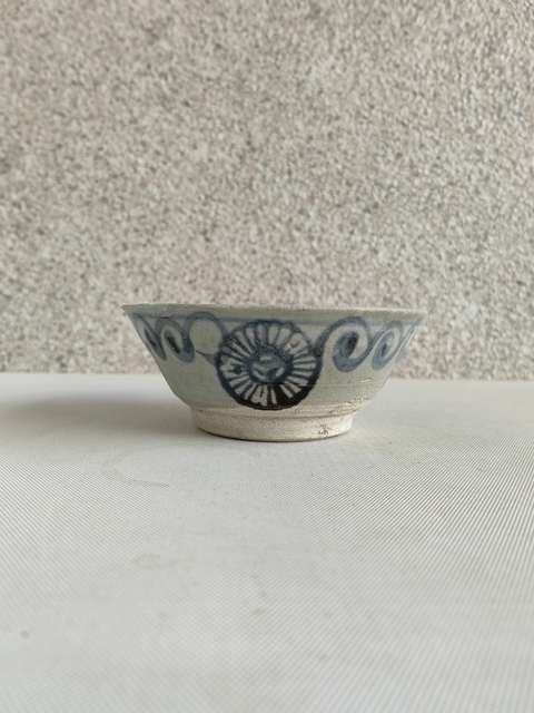 古玩陶瓷青花花卉紋碗拍賣，當前價格398元
