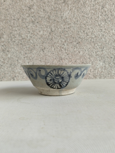 古玩陶瓷青花花卉紋碗拍賣，當前價格398元