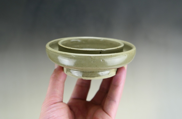古玩陶瓷明代·青釉盞托拍賣，當(dāng)前價(jià)格1600元