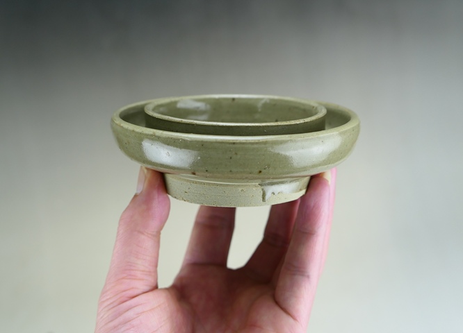 古玩陶瓷明代·青釉盞托拍賣，當(dāng)前價(jià)格1600元