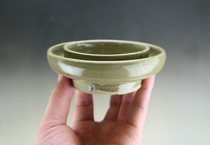 古玩陶瓷明代·青釉盞托拍賣，當(dāng)前價(jià)格1600元