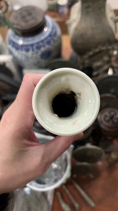 古玩陶瓷民國花觚拍賣，當前價格777元