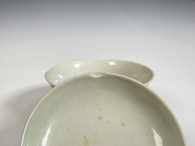 古玩陶瓷清道光 若深珍藏款 青花蓮池鴛鴦紋蓋碗拍賣，當前價格1700元