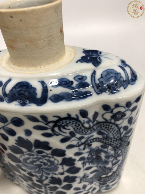 古玩陶瓷清中晚精品-雙龍大號花紋茶葉罐拍賣,當前價格5998元