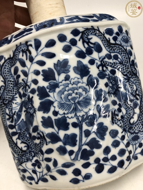 古玩陶瓷清中晚精品-雙龍大號花紋茶葉罐拍賣,當前價格5998元