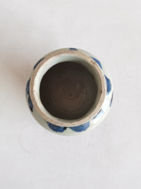 古玩陶瓷青花壽字紋罐拍賣,當前價格350元