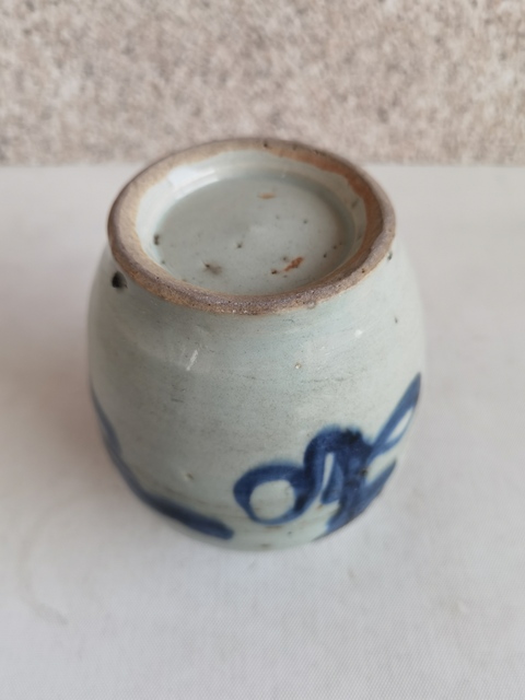 古玩陶瓷青花壽字紋罐拍賣,當前價格350元
