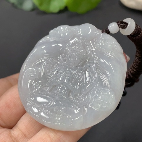 古玩玉器230天然翡翠度母題材掛件拍賣，當(dāng)前價格470元