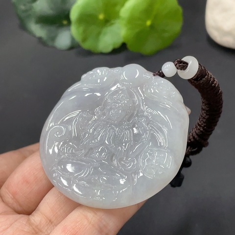 古玩玉器230天然翡翠度母題材掛件拍賣，當(dāng)前價格470元