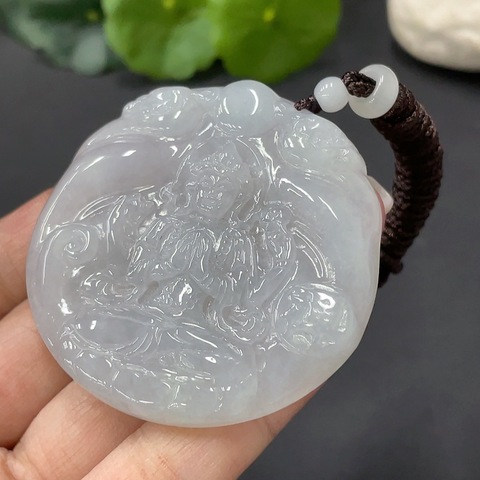 古玩玉器230天然翡翠度母題材掛件拍賣，當(dāng)前價格470元