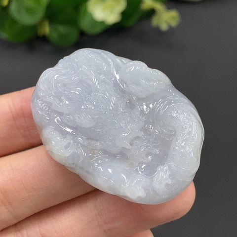 古玩玉器232天然翡翠龍紋掛件拍賣,當前價格270元