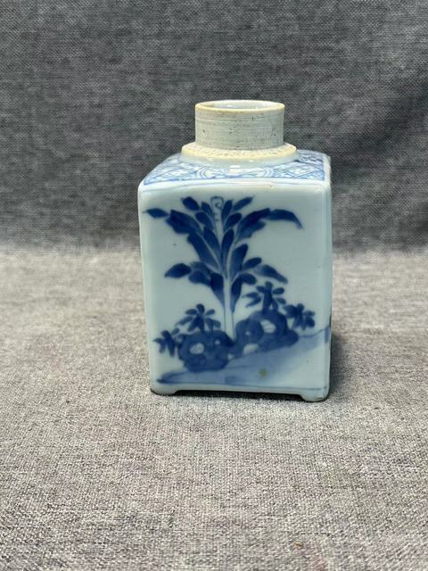 古玩陶瓷康熙青花西廂記四方茶葉罐拍賣,當前價格6888元