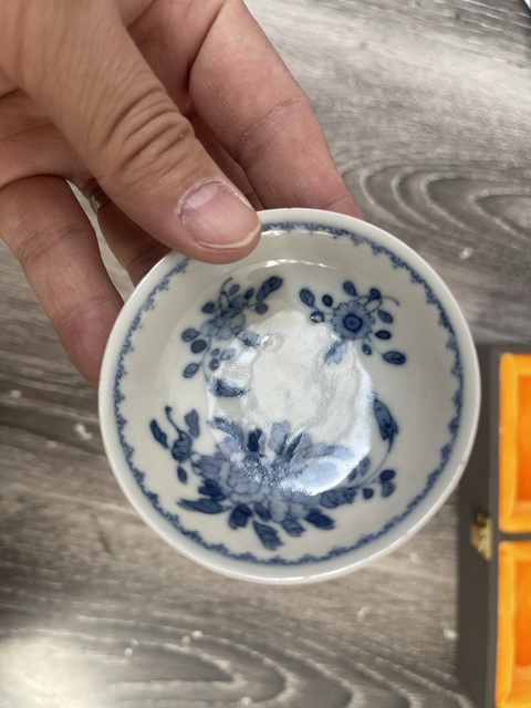 古玩陶瓷清光緒官窯制式青花折枝花卉筆洗拍賣,當前價格9800元