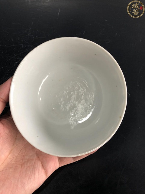 古玩陶瓷晚清·青花纏枝牡丹紋蓋碗拍賣，當前價格4500元
