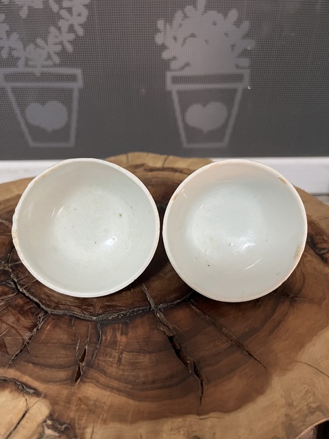 古玩陶瓷五福捧壽三多紋青花杯拍賣(mài)，當(dāng)前價(jià)格450元