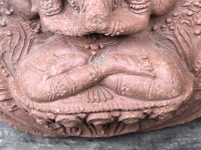 古玩雜項明代.四臂觀音像擦擦(出自夏魯寺) 強烈推薦拍賣,當前價格650元