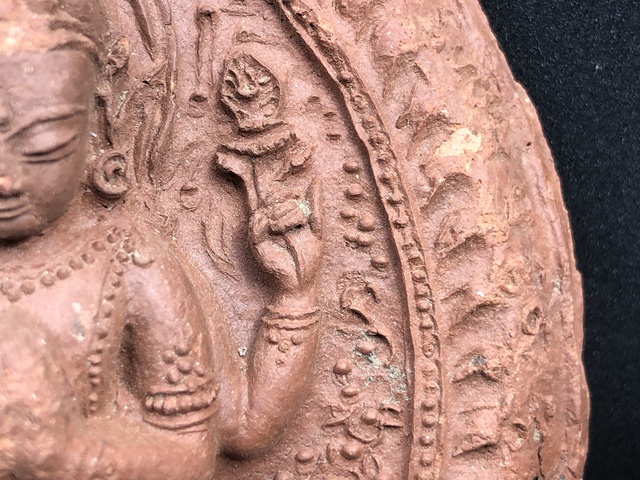 古玩雜項明代.四臂觀音像擦擦(出自夏魯寺) 強烈推薦拍賣,當前價格650元