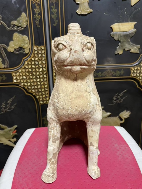 古玩陶瓷隋青·鎮墓獸拍賣,當前價格8200元