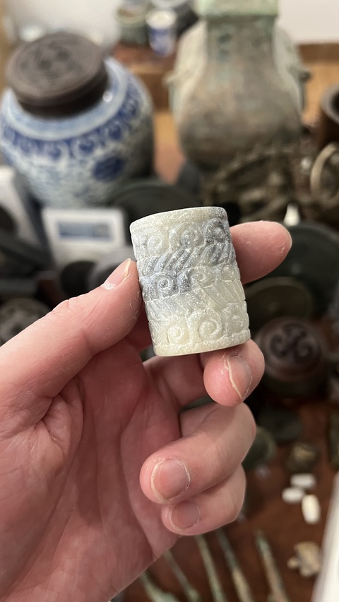 古玩玉器戰(zhàn)國谷紋勒拍賣，當(dāng)前價(jià)格999元