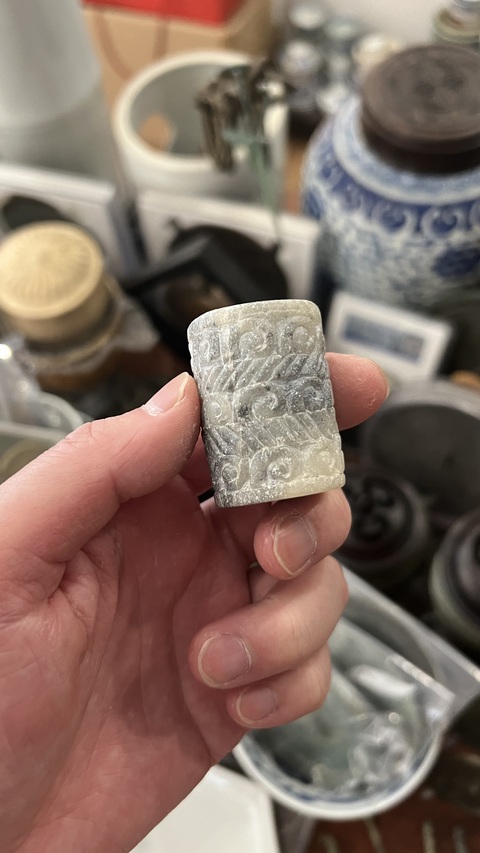 古玩玉器戰(zhàn)國谷紋勒拍賣，當(dāng)前價(jià)格999元