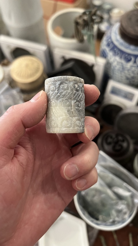 古玩玉器戰(zhàn)國谷紋勒拍賣，當(dāng)前價(jià)格999元