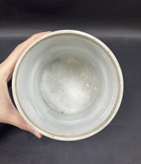 古玩陶瓷清康熙青花博古圖蓋缸拍賣,當前價格25800元