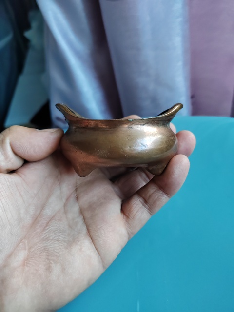 古玩雜項創匯銅香爐拍賣,當前價格799元