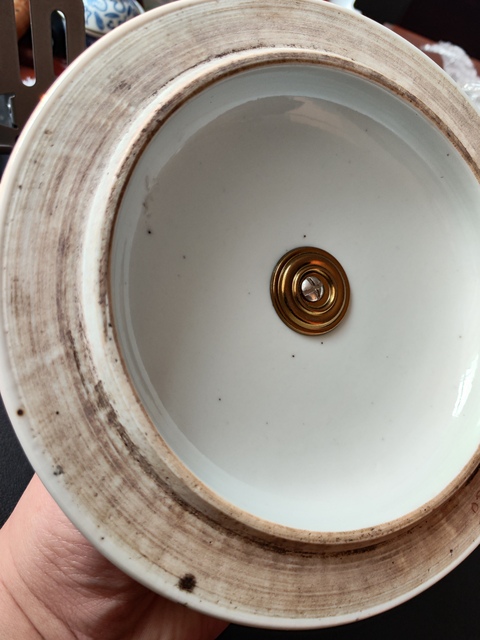 古玩陶瓷清晚期 粉彩綠牡丹紋粥罐拍賣,當前價格3600元