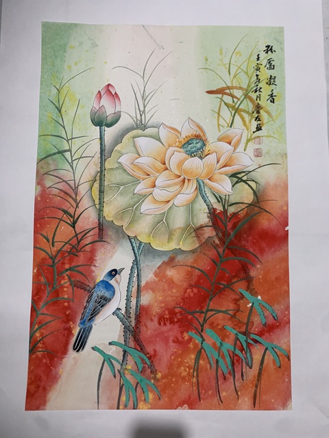 古玩字畫李慶友粉葉凝香拍賣，當前價格1000元
