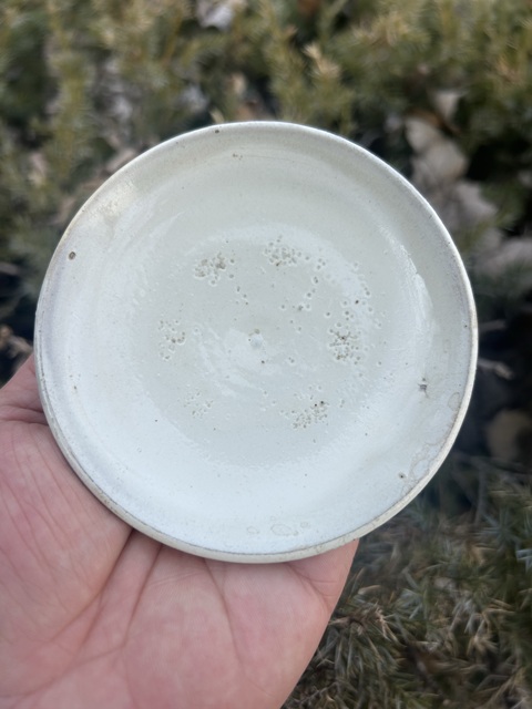 古玩陶瓷金元?磁州窯白釉盤拍賣，當前價格1300元